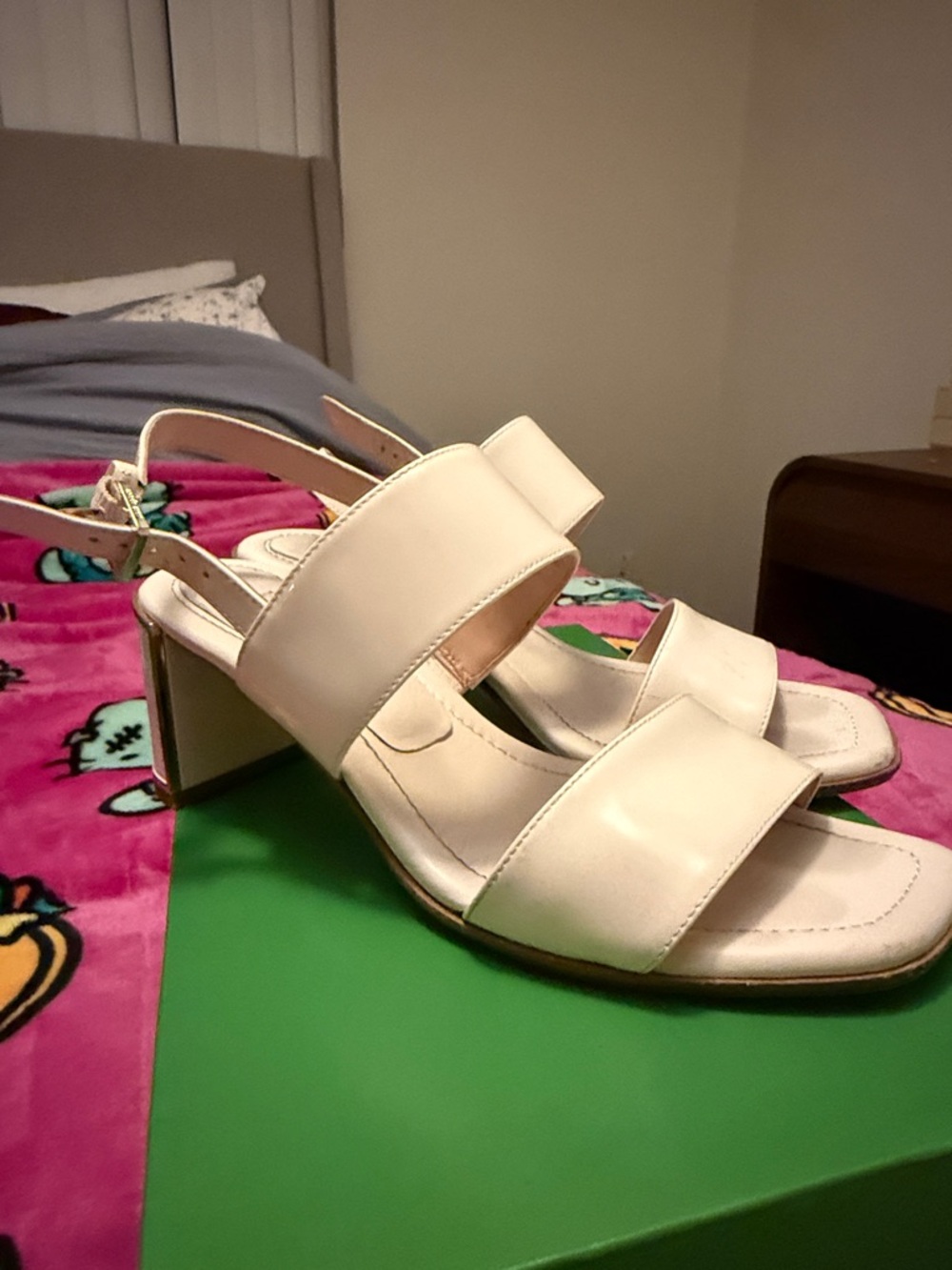 Kate spade Women's Cream MerrittBlock Heel Sandals